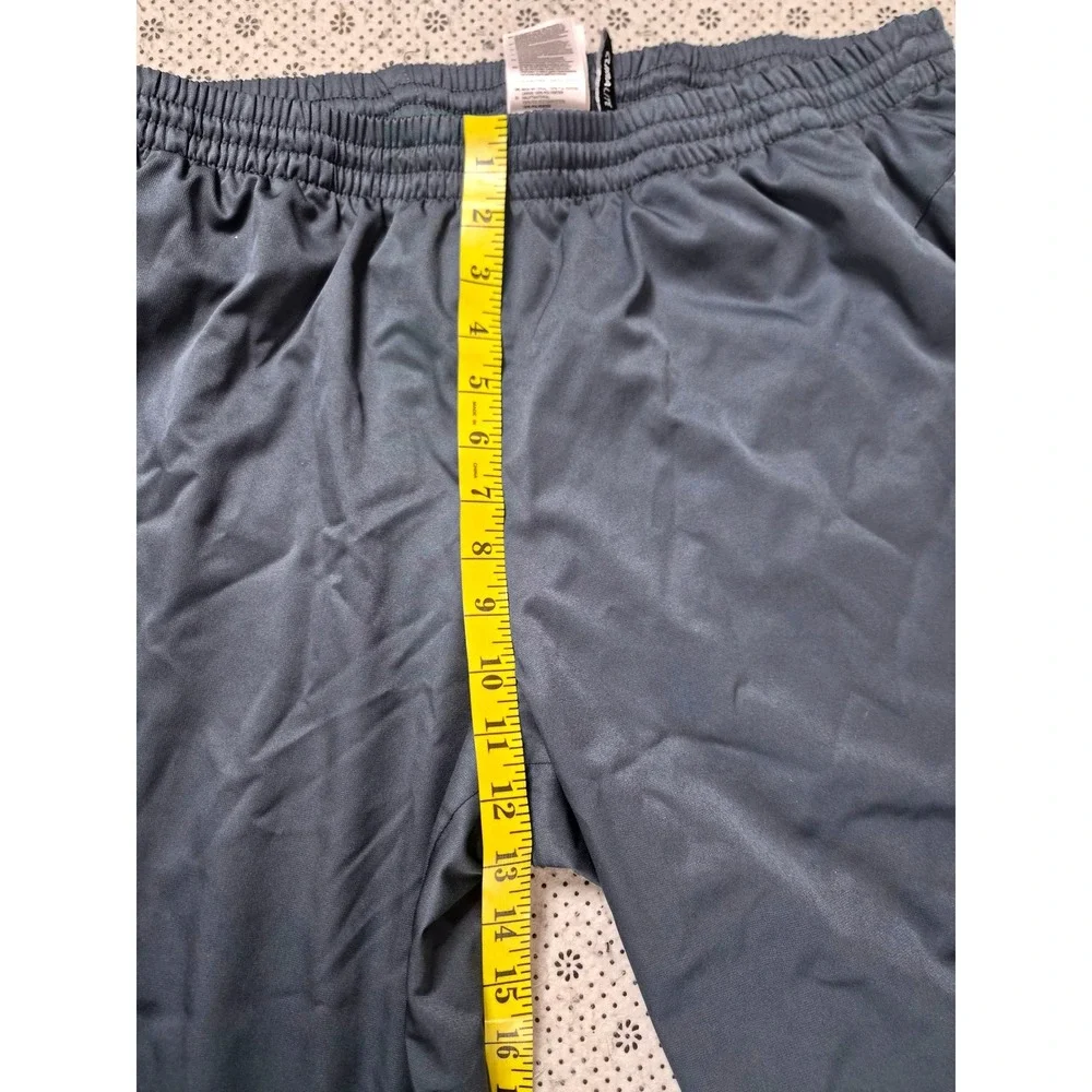Adidas  Mens XL Track‎ Pants Black Grey  Stripe Athletic Training Pants